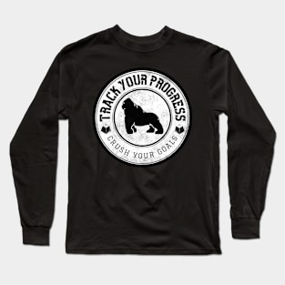 Track your progress, crush your goals. Long Sleeve T-Shirt